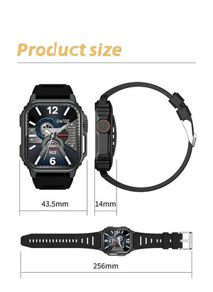 Hepu Multifunctional Smart Watch – Advanced Fitness Tracking, Bluetooth Calling & Sleek Waterproof Design
